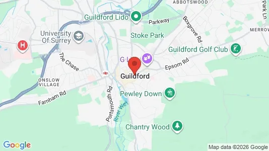 Apartments for rent i Guildford - Surrey - kort over placeringen