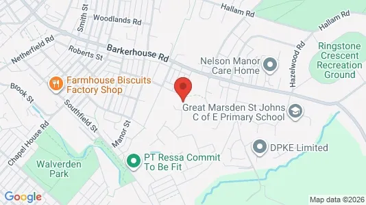 Rooms for rent i Nelson - Lancashire - kort over placeringen