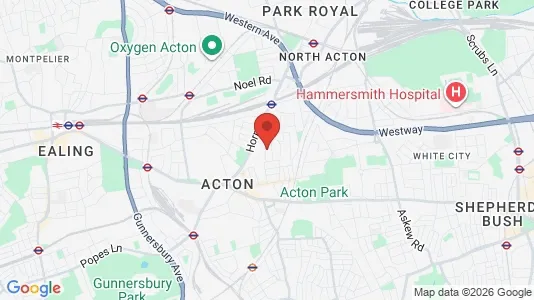 Apartments for rent i London W3 - kort over placeringen