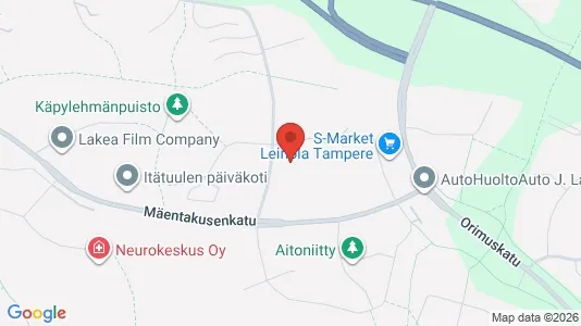 Apartments for rent i Tampere Koillinen - kort over placeringen