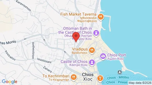 Apartments for rent i Chios - kort over placeringen