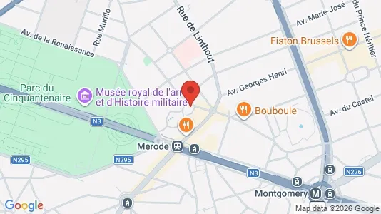 Apartments for rent i Brussels Etterbeek - kort over placeringen