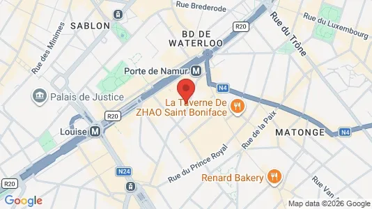 Apartments for rent i Brussels Elsene - kort over placeringen