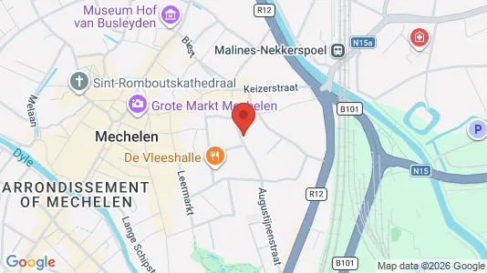 Apartments for rent i Mechelen - kort over placeringen
