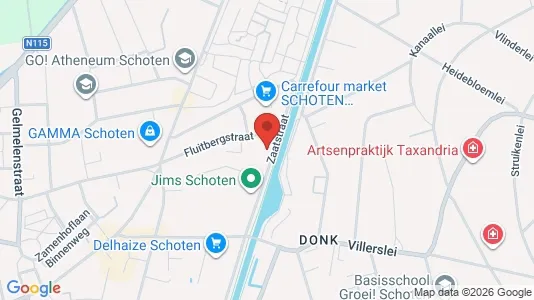 Apartments for rent i Schoten - kort over placeringen