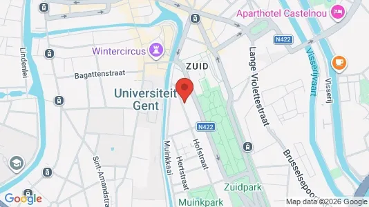 Apartments for rent i Stad Gent - kort over placeringen