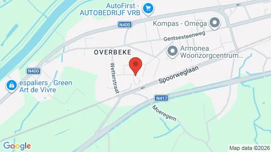 Apartments for rent i Wetteren - kort over placeringen