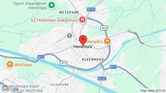 Houses for rent i Herentals - kort over placeringen