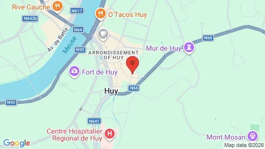Apartments for rent i Hoei - kort over placeringen