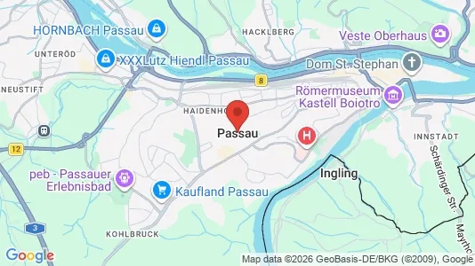 Apartments for rent i Passau - kort over placeringen