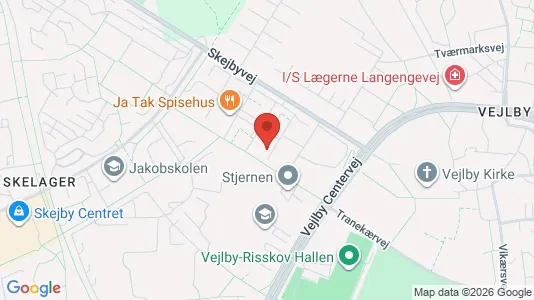Apartments for rent i Risskov - kort over placeringen