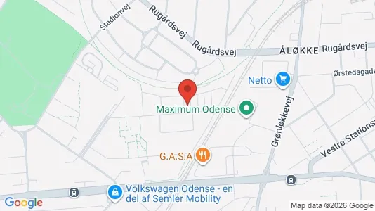 Apartments for rent i Odense V - kort over placeringen