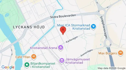Apartments for rent i Kristianstad - kort over placeringen