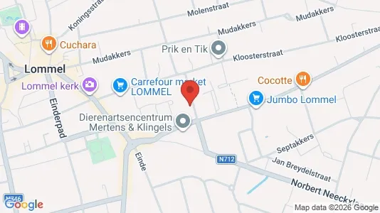 Apartments for rent i Lommel - kort over placeringen