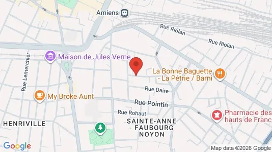 Apartments for rent i Amiens - kort over placeringen
