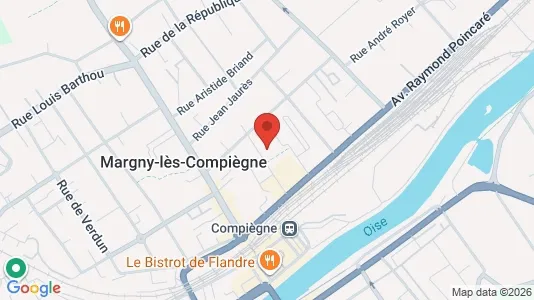 Apartments for rent i Compiègne - kort over placeringen