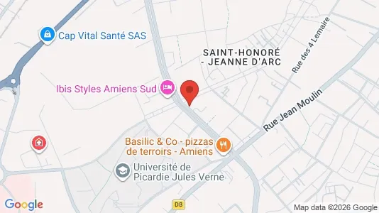 Apartments for rent i Amiens - kort over placeringen