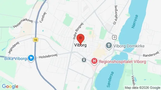 Apartments for rent i Viborg - kort over placeringen