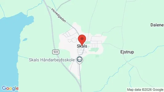 Apartments for rent i Skals - kort over placeringen