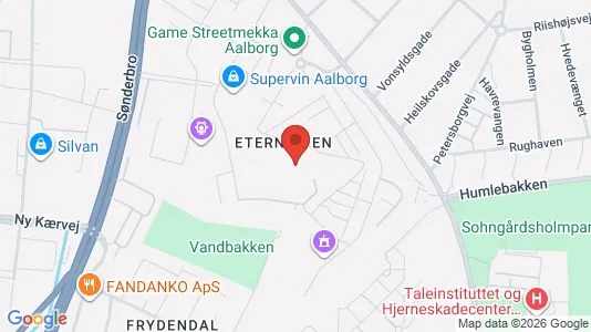 Apartments for rent i Aalborg Center - kort over placeringen