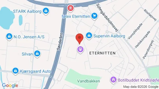 Apartments for rent i Aalborg Center - kort over placeringen