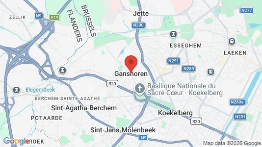 Apartments for rent i Brussels Ganshoren - kort over placeringen