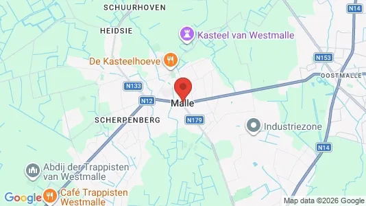 Houses for rent i Malle - kort over placeringen