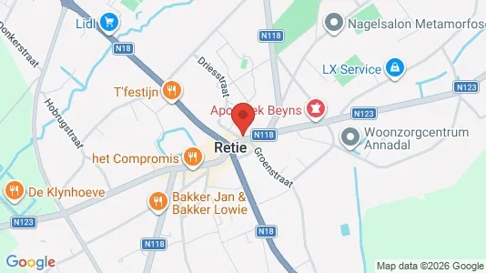 Apartments for rent i Retie - kort over placeringen