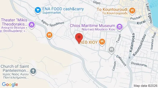 Apartments for rent i Chios - kort over placeringen