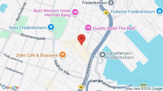 Apartments for rent i Frederikshavn - kort over placeringen