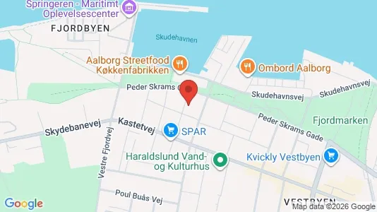 Apartments for rent i Aalborg Center - kort over placeringen