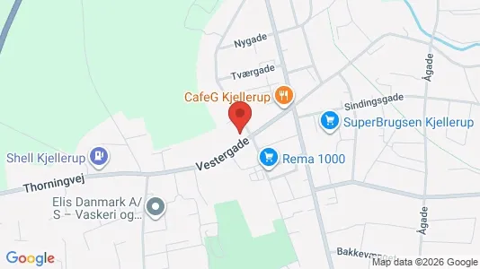 Apartments for rent i Kjellerup - kort over placeringen