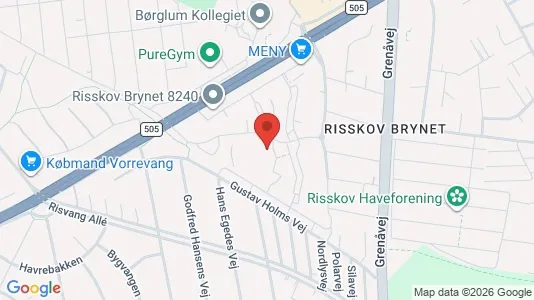 Apartments for rent i Risskov - kort over placeringen