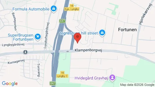 Apartments for rent i Kongens Lyngby - kort over placeringen