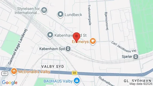 Apartments for rent i Valby - kort over placeringen