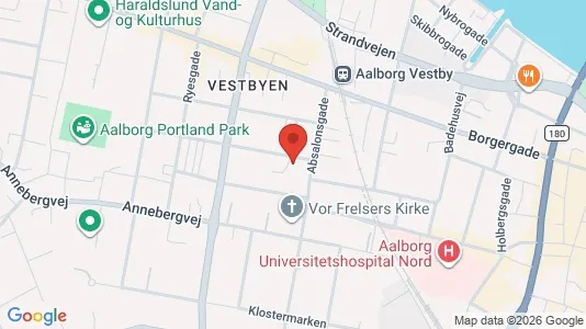Apartments for rent i Aalborg Center - kort over placeringen