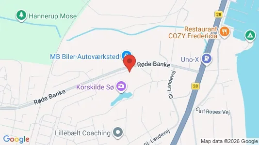 Apartments for rent i Fredericia - kort over placeringen