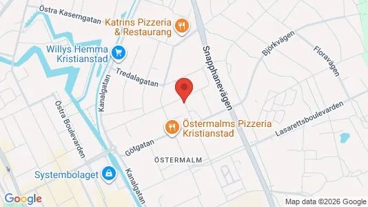 Apartments for rent i Kristianstad - kort over placeringen
