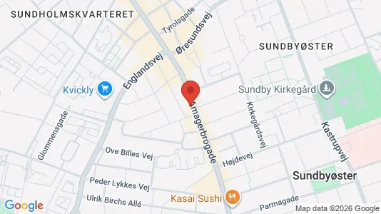 Apartments for rent i Copenhagen S - kort over placeringen