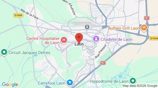 Houses for rent i Laon - kort over placeringen