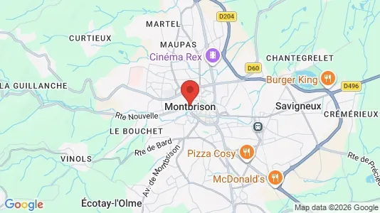 Apartments for rent i Montbrison - kort over placeringen