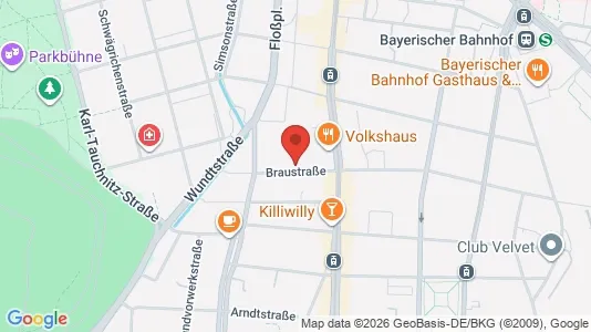 Apartments for rent i Leipzig - kort over placeringen