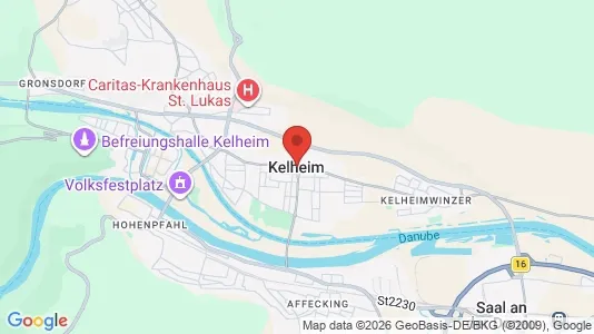 Apartments for rent i Kelheim - kort over placeringen