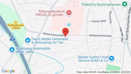 Apartments for rent i Recklinghausen - kort over placeringen