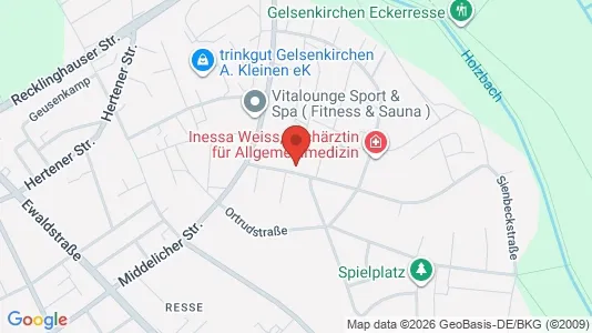 Apartments for rent i Gelsenkirchen - kort over placeringen