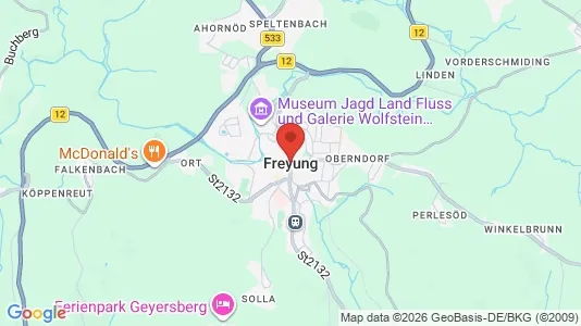 Apartments for rent i Freyung-Grafenau - kort over placeringen