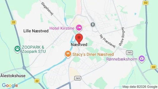 Apartments for rent i Næstved - kort over placeringen