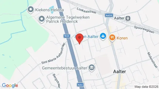 Rooms for rent i Aalter - kort over placeringen