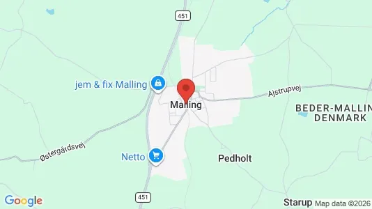 Apartments for rent i Malling - kort over placeringen