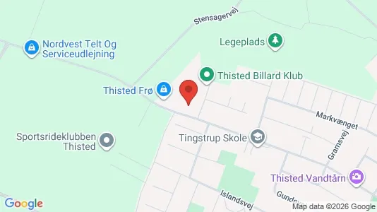 Apartments for rent i Thisted - kort over placeringen